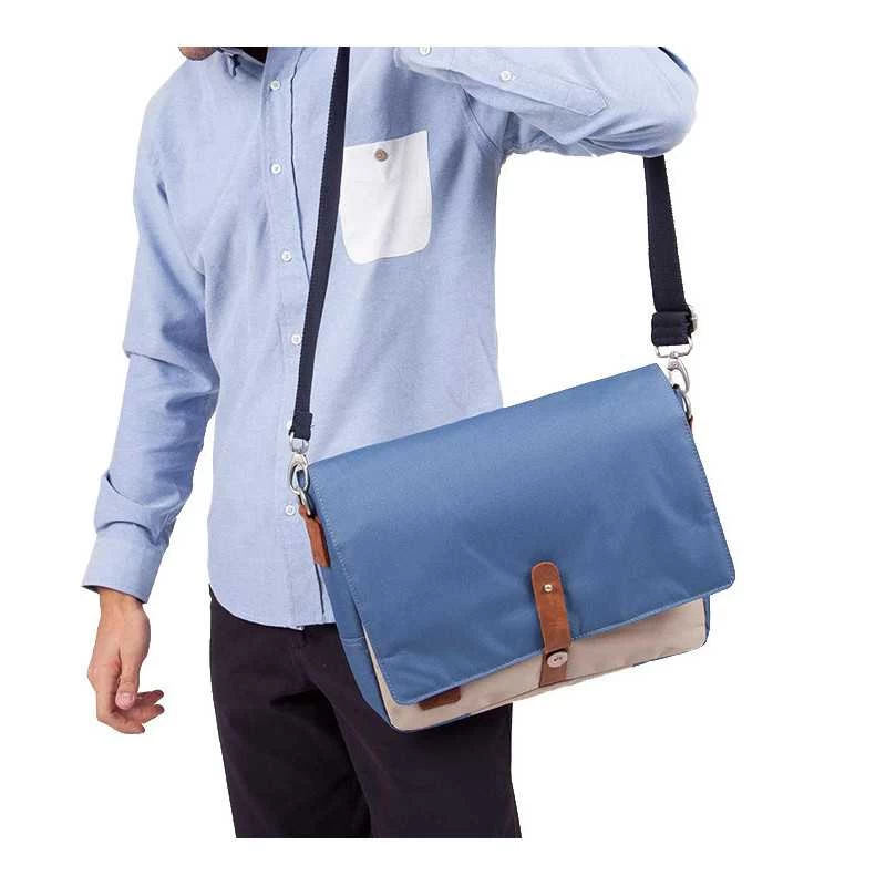 Faguo Besace Ordinateur Messenger Nylon 13 Pouces Océan Beige 3 Faguo Besace Ordinateur Messenger Nylon 13 Pouces Océan Beige – Image 3