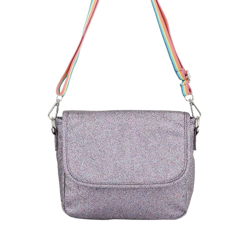 Petit Sac Bandoulière à Paillettes 22 Cm Violet 2 Petit Sac Bandoulière à Paillettes 22 Cm Violet – Image 2