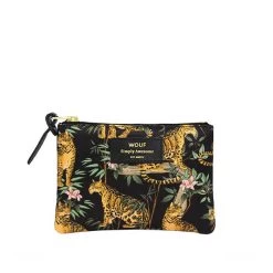 Wouf Pochette Large XL 28cm Black Lazy Jungle