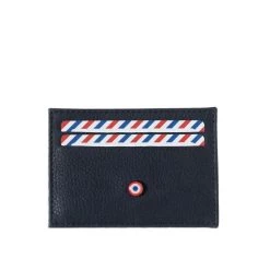 Porte-cartes Georges 2.0 En Cuir Marin-végétal Lune Bleue
