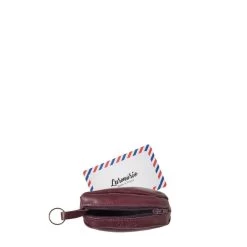 Porte-monnaie Charles Cuir Lisse Vigne Rouge -Bagages Et Sacs porte monnaie charles cuir lisse vigne rouge 2