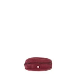 Porte-monnaie Charles Cuir Nubuck Rubis Rouge