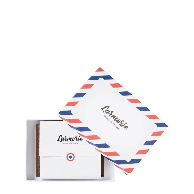 Portefeuille Italien Arthur 2.0 En Cuir Nubuck Terre Brunie 4 Portefeuille Italien Arthur 2.0 En Cuir Nubuck Terre Brunie – Image 4