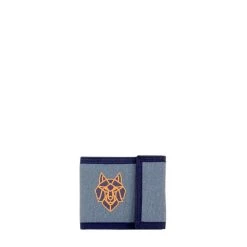 Portefeuille Loup Bleu 11,5 Cm Bleu Jean