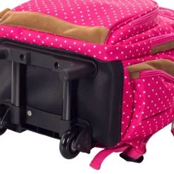 Sac à Dos à Roulettes 49 Cm Rose à Pois Blancs -Bagages Et Sacs sac a dos a roulettes 49 cm rose a pois blancs 3