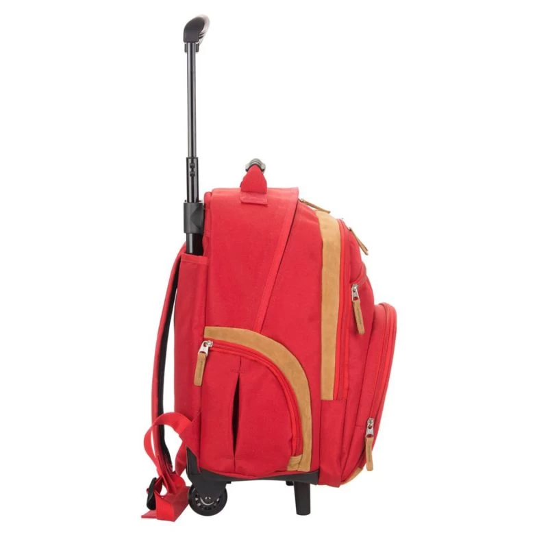 Sac à Dos à Roulettes Basic 50 Cm Coffee 4 Sac à Dos à Roulettes Basic 50 Cm Coffee – Image 4