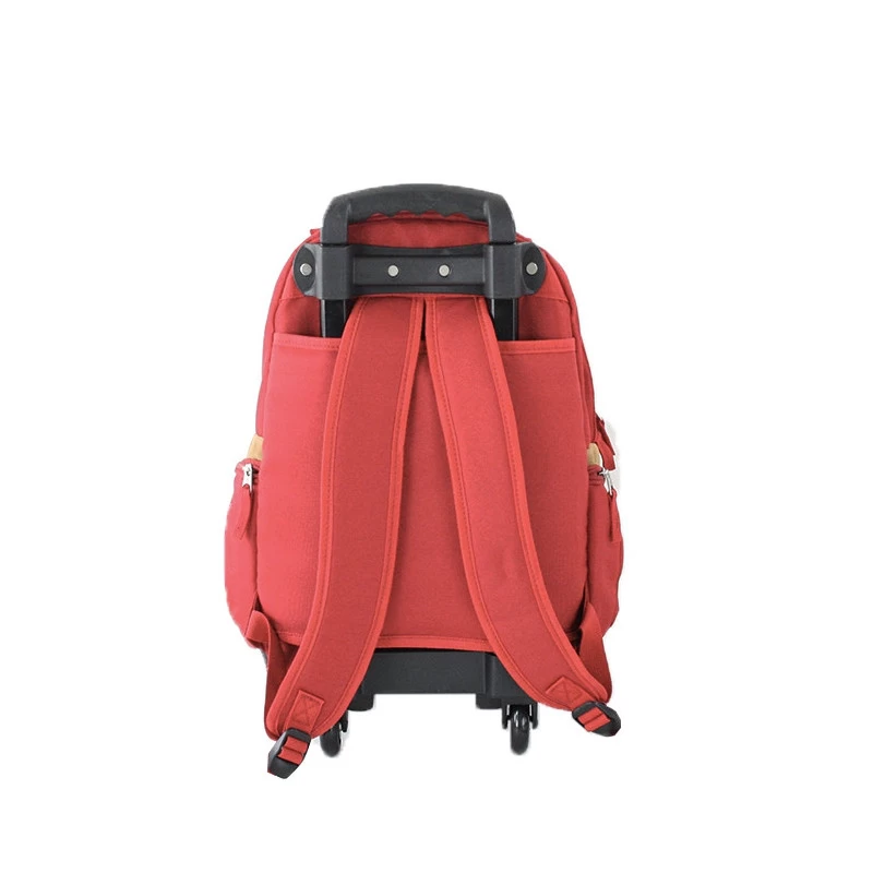 Sac à Dos à Roulettes Basic 50 Cm Rouge 4 Sac à Dos à Roulettes Basic 50 Cm Rouge – Image 4