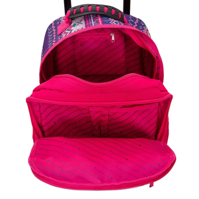 Sac à Dos à Roulettes Geo Color Girly 51 Cm Rose 2 Sac à Dos à Roulettes Geo Color Girly 51 Cm Rose – Image 2