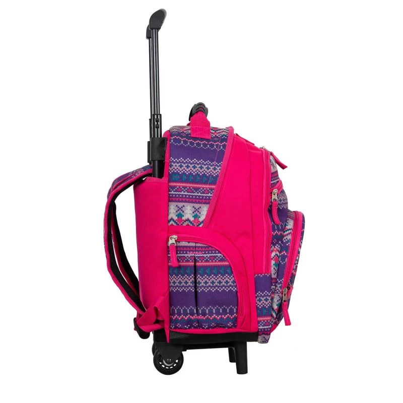 Sac à Dos à Roulettes Geo Color Girly 51 Cm Rose 3 Sac à Dos à Roulettes Geo Color Girly 51 Cm Rose – Image 3