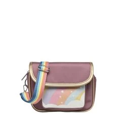 Sac Banane Carrée 20 Cm Arc-En-Ciel Étoilé Rose