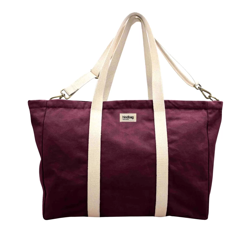 Sac Cabas Jean 60 Cm Prune 1 Sac Cabas Jean 60 Cm Prune