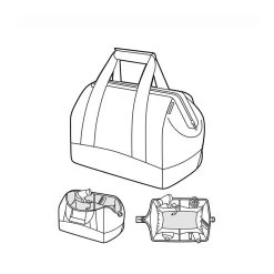 Reisenthel Sac De Voyage Allrounder M Twist Silver -Bagages Et Sacs sac de voyage allrounder m twist silver 4