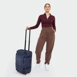 Eastpak Sac De Voyage Cabine à Roues Tranverz CNNCT S 51 Cm Marine -Bagages Et Sacs sac de voyage cabine a roues tranverz cnnct s 51 cm marine 5