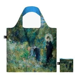 Sac Shopping Pliable Avec Pochette Zip 50cm Femme Avec Parasol Dans Un Jardin De Pierre-Auguste Renoir