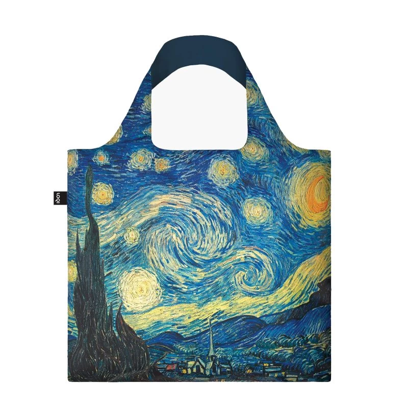 Sac Shopping Pliable Avec Pochette Zip 50cm La Nuit étoilée De Van Gogh 2 Sac Shopping Pliable Avec Pochette Zip 50cm La Nuit étoilée De Van Gogh – Image 2
