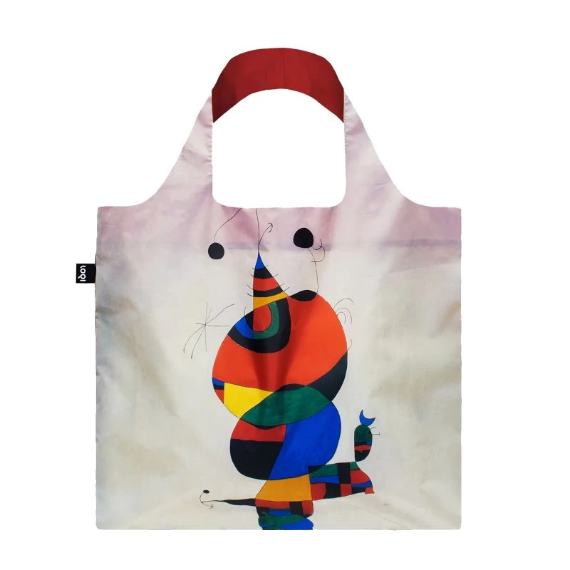 Sac Shopping Pliable Avec Pochette Zip 50cm Woman, Bird And Star From Joan Miro 3 Sac Shopping Pliable Avec Pochette Zip 50cm Woman, Bird And Star From Joan Miro – Image 3