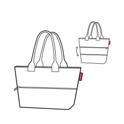 Reisenthel Sac Shopping Shopper E1 Extensible 50 Cm Viola Blue -Bagages Et Sacs sac shopping shopper e1 extensible 50 cm viola blue 2