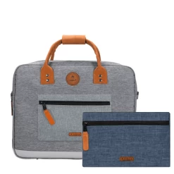 Cabaïa Sacoche Ordinateur 15 Pouces New York Gris Clair