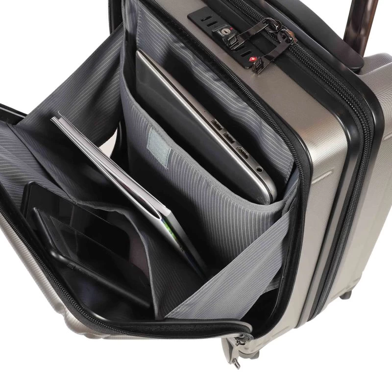 Valise Cabine Bureau Rigide 92201 44 Cm Silver 3 Valise Cabine Bureau Rigide 92201 44 Cm Silver – Image 3