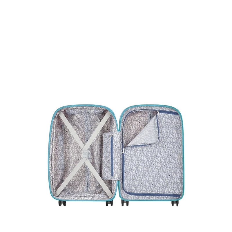 Delsey Paris Valise Cabine Rigide Slim Clavel 55 Cm Bleu Vert 3 Delsey Paris Valise Cabine Rigide Slim Clavel 55 Cm Bleu Vert – Image 3