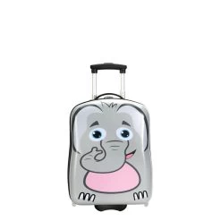 Valise Cabine Rigide Kid Elephant 50 Cm Gris
