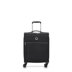 Delsey Paris Valise Cabine Souple Brochant 2.0 Slim 55 Cm Noir