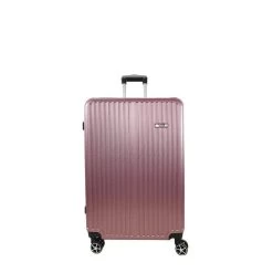 Valise Rigide VR622 Extensible 66 Cm Rose Métallisé