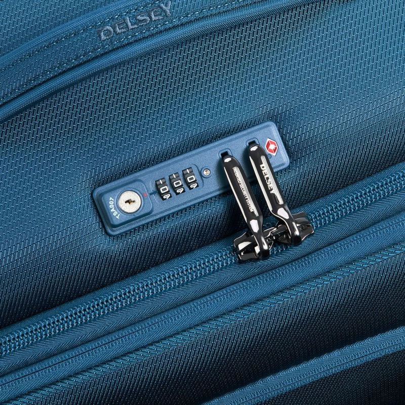 Delsey Paris Valise Souple Montmartre Air 2.0 Extensible En RPET 68 Cm Bleu 7 Delsey Paris Valise Souple Montmartre Air 2.0 Extensible En RPET 68 Cm Bleu – Image 7