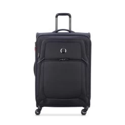 Delsey Paris Valise Souple Optimax Lite Extensible 78 Cm Noir